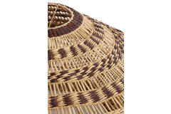 Hanging lamp Ø80x30 cm OWANA seagrass natural+brown