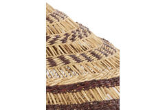 Hanging lamp Ø80x30 cm OWANA seagrass natural+brown
