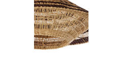 Hanging lamp Ø80x30 cm OWANA seagrass natural+brown