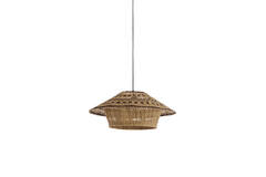Hanging lamp Ø64x26 cm OWANA seagrass natural+brown