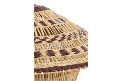 Hanging lamp Ø64x26 cm OWANA seagrass natural+brown