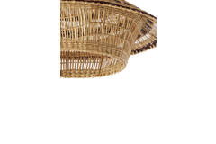 Hanging lamp Ø64x26 cm OWANA seagrass natural+brown