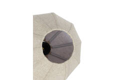 Hanging lamp 10L 144x49x97,5 cm HUXI wood prnt d brn+lin nat