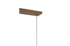 Hanging lamp 5L 117x10x27 cm DANIA wood prnt nat+rope cream