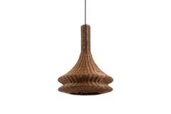 Hanging lamp Ø42,5x56 cm NEMZOR rattan brown