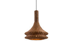 Hanging lamp Ø42,5x56 cm NEMZOR rattan brown