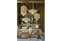Hanging lamp Ø42x53,5 cm DORZAN rattan natural