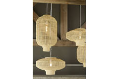 Hanging lamp Ø37x64,5 cm DORZAN rattan natural