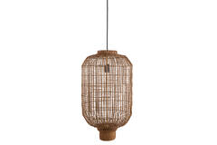 Hanging lamp Ø37x64,5 cm DORZAN rattan brown