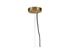 Hanging lamp Ø40x30 cm MEYARA glass brown+gold