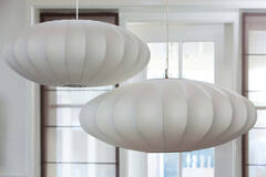 Hanging lamp Ø50x22 cm FAY white