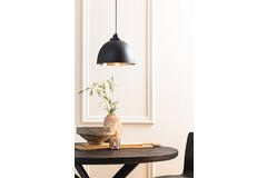 Hanging lamp Ø30x26 cm KYLIE black-matt nickel
