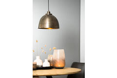 Hanging lamp Ø30x26 cm KYLIE dark raw nickel