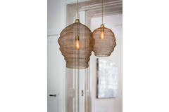 Hanglamp Ø45x60 cm NIKKI gaas antiek brons