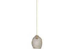 Hanglamp Ø18x20 cm NOLA gaas antiek brons