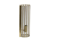 Wandlamp 13x13x41 cm STRØBY antiek brons+glas