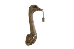 Wandlamp 25x19x72 cm OSTRICH antiek brons