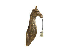Wandlamp 20,5x19x61 cm GIRAFFE antiek brons