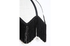Wall lamp 33x25x47 cm SULINA linen white+black
