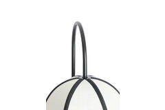 Wall lamp 33x25x47 cm SULINA linen white+black