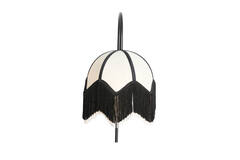 Wall lamp 33x25x47 cm SULINA linen white+black