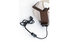 Wall lamp 22x18x36 cm LITTO dark brown+linen natural
