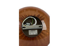 Wall lamp Ø30 cm MASHA glass brown+brown-bronze
