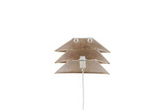 Wall lamp E14 28x14x19 cm WARIDO linen natural