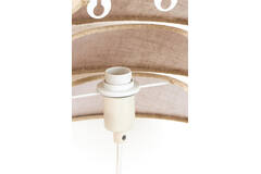 Wall lamp E14 28x14x19 cm WARIDO linen natural
