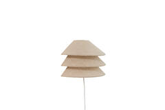Wall lamp E14 28x14x19 cm WARIDO linen natural