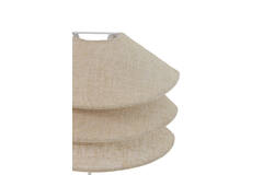 Wall lamp E14 28x14x19 cm WARIDO linen natural