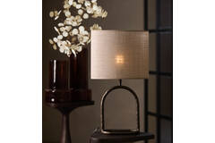 Shade oval straight slim 30-15-25 cm CADEN beige