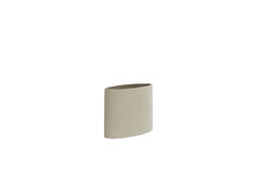 Pantalla de lámpara ovalado recto y estrecho 38-17,5-28 cm BOLERO blanco