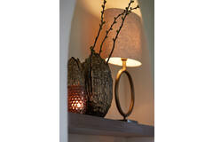 Shade oval straight slim 38-17,5-28 cm LIVIGNO natural