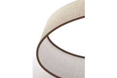 Shade oval straight slim 38-17,5-19 cm CADEN beige