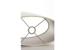 Pantalla de lámpara ovalado recto y estrecho 45-21-32 cm BOLERO blanco