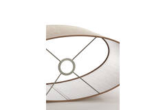 Pantalla de lámpara ovalado recto y estrecho 45-21-32 cm CADEN beige