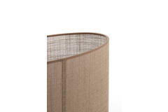 Pantalla de lámpara ovalado recto y estrecho 45-21-32 cm CADEN beige