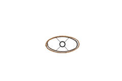 Kap ovaal recht smal 30-15-25 cm OSIRE terra-bruin