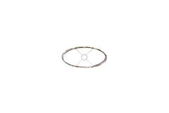 Kap ovaal recht smal laag 38-17,5-19 cm ISADORE wit