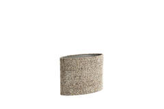 Shade oval straight slim 38-17,5-28 cm OSIRE grey-brown