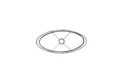 Shade oval straight slim 45-21-32 cm OKAVI light brown