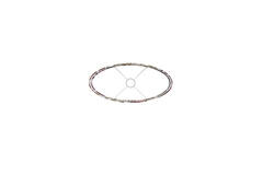 Kap ovaal recht smal laag 45-21-22 cm ISADORE wit