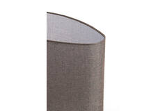 Kap ovaal 45-21-32 cm BRANFO linnen donker bruin