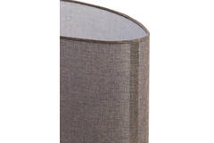 Kap ovaal 45-21-32 cm BRANFO linnen donker bruin