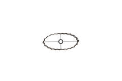 Shade oval straight slim 45-21-22 cm DISLI linen brown