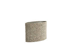 Shade oval straight slim 45-21-32 cm OSIRE grey-brown