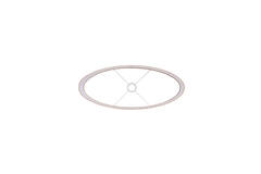 Shade oval straight slim low 58-24-27 cm STONE beige