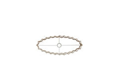 Shade oval straight slim 58-24-27 cm DISLI natural