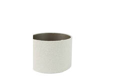 Shade cylinder 20-20-15 cm BOUCLE white